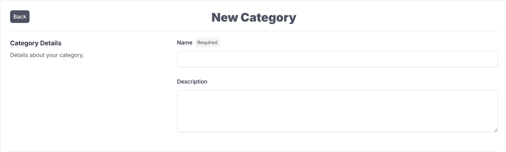 Naming a new category